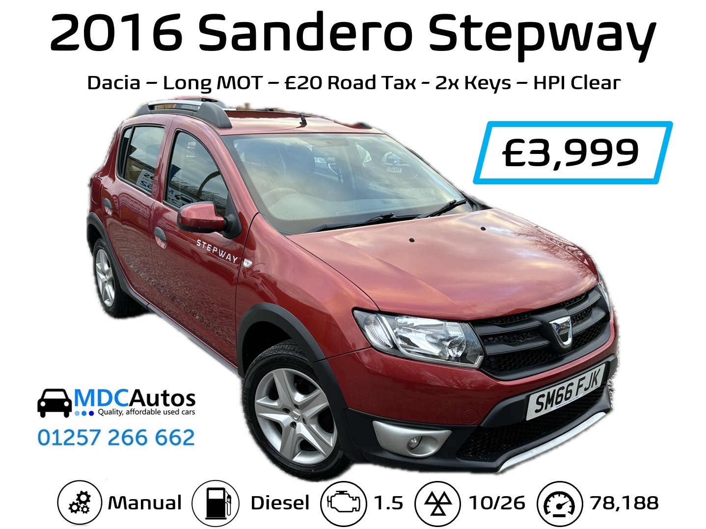 Used Dacia Sandero Stepway 2016 for sale - 76908284: Photo 13