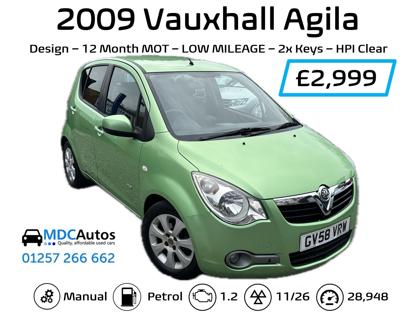 Used Vauxhall Agila 2009 for sale - 76505543: Photo 13