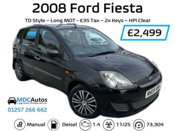 2008 (08) - 1.4 TDCi Style 5dr DIESEL, CHEAP TAX, LONG MOT, 2x KEYS, EW RCL