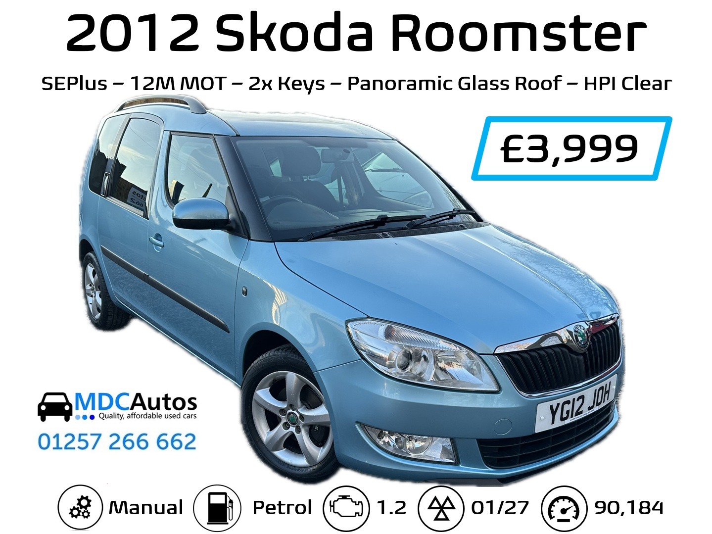Used Skoda Roomster 2012 for sale - 76958830: Photo 13