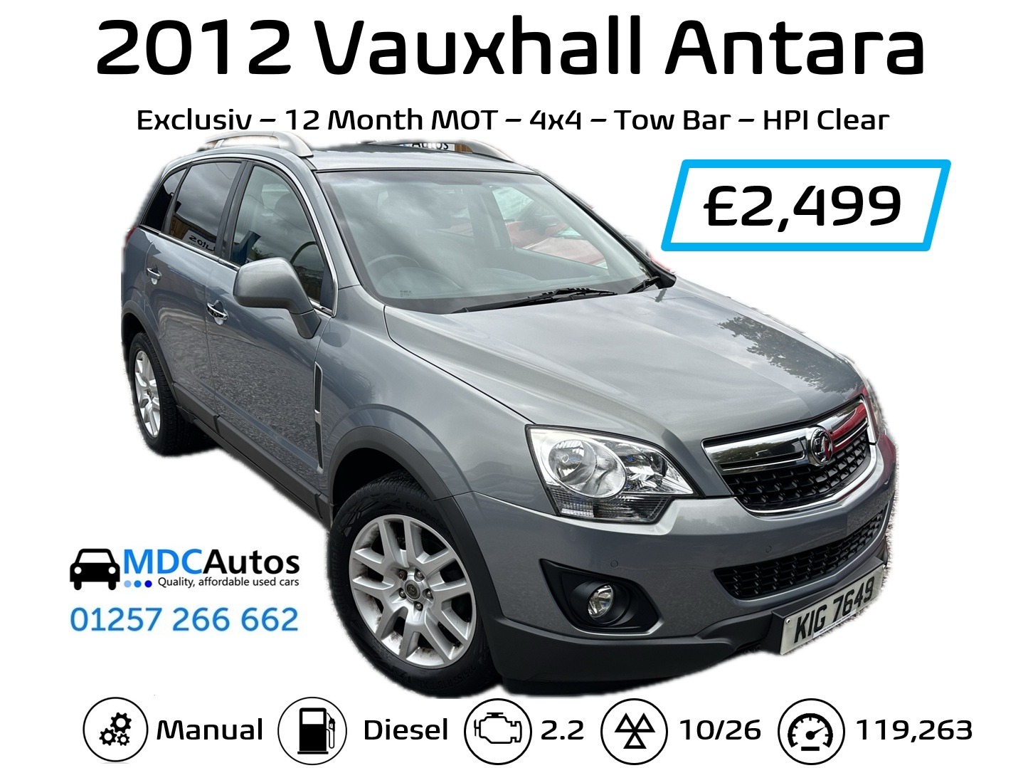 Used Vauxhall Antara 2012 for sale - 76129367: Photo 13