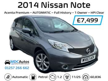 2014 (63) - 1.2 DiG-S Acenta Premium 5dr Auto, FULL HISTORY, AUTOMATIC, 1 OWNER, 2 KEYS