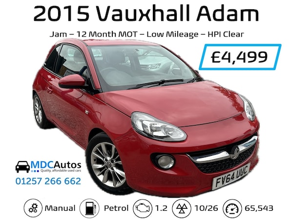 Used Vauxhall ADAM 2015 for sale - 76288514: Photo 13
