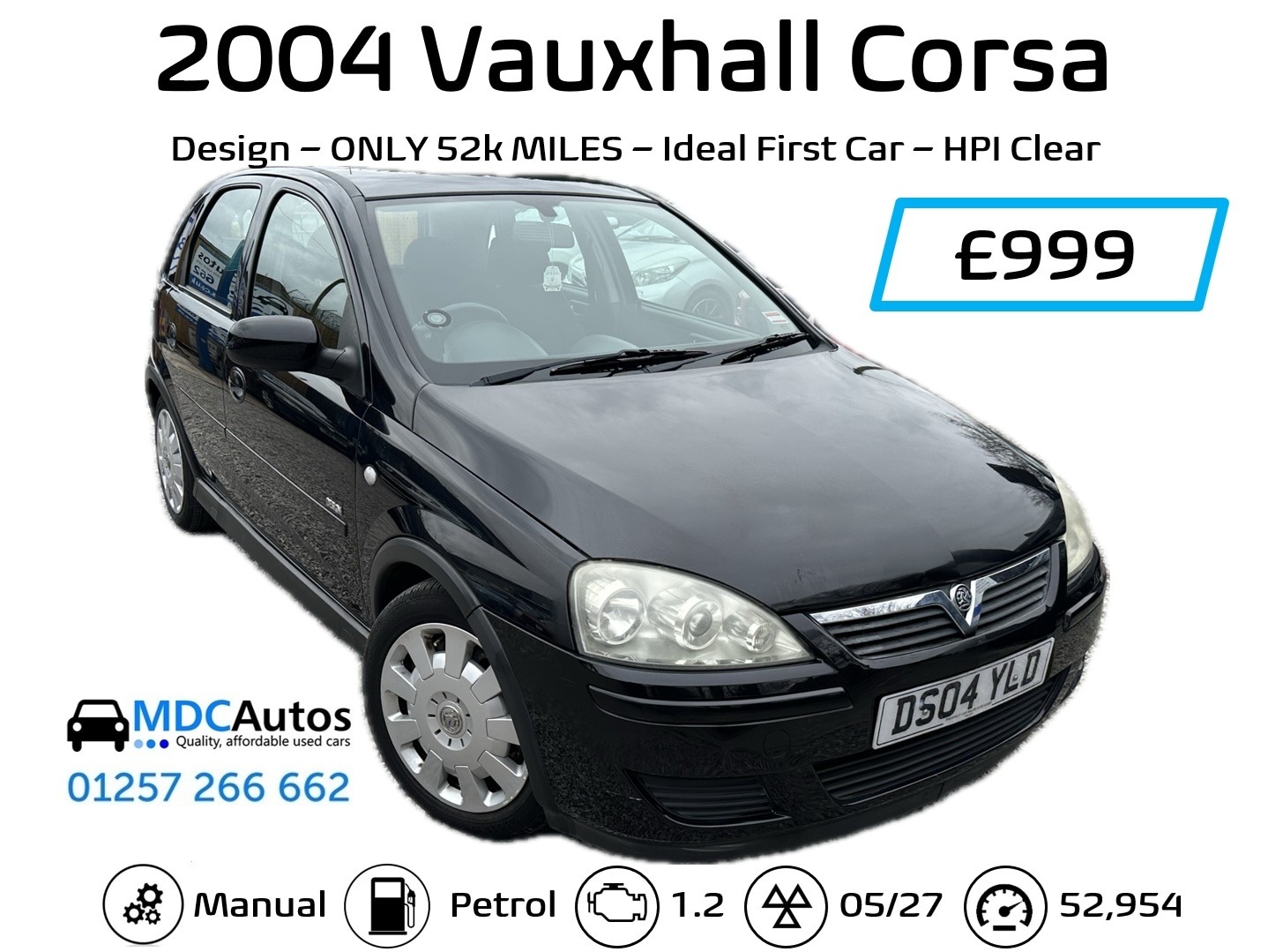 Used Vauxhall Corsa 2004 for sale - 77591336: Photo 13