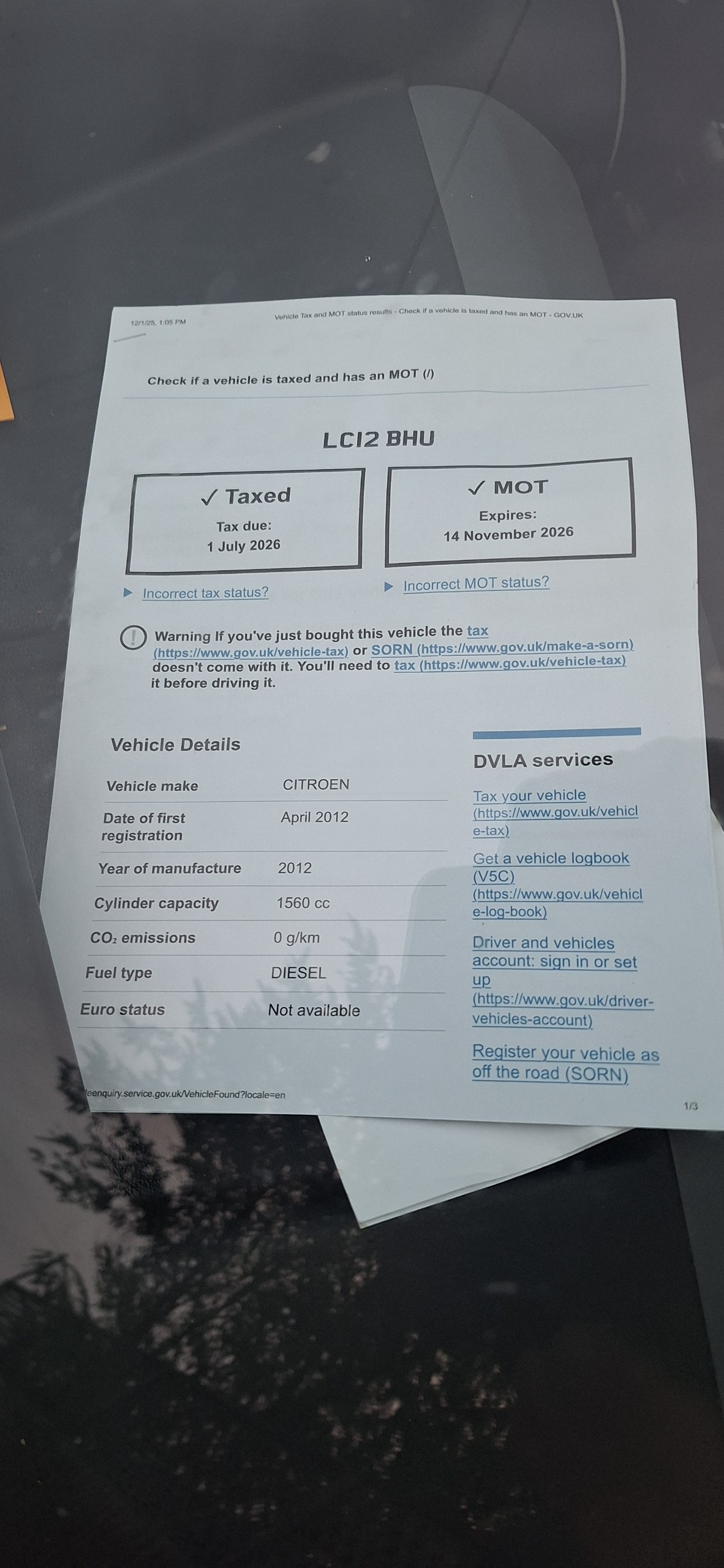 Used Citroen Berlingo 2012 for sale - 76836539: Photo 7