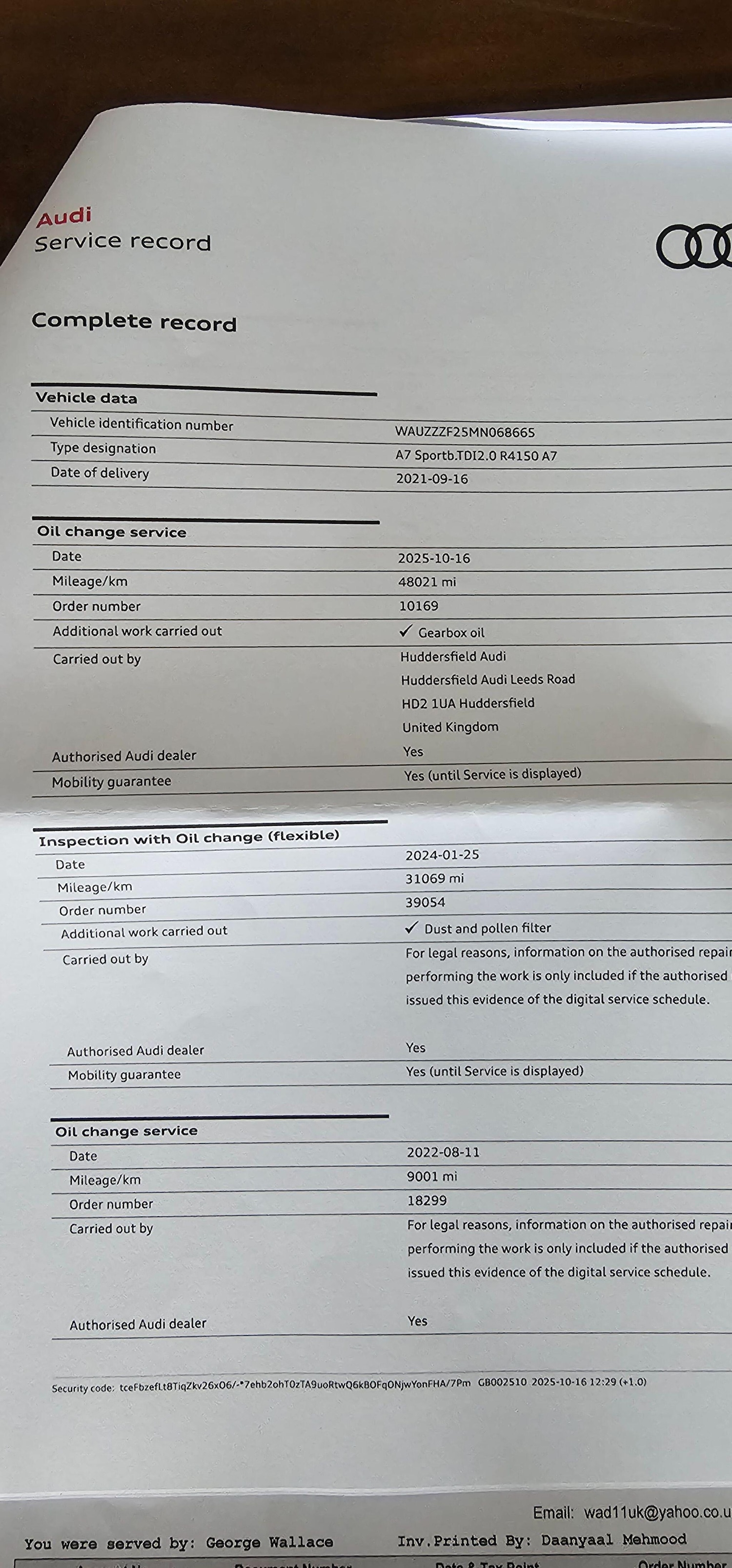 Used Audi A7 for sale - 77634018: Photo 42