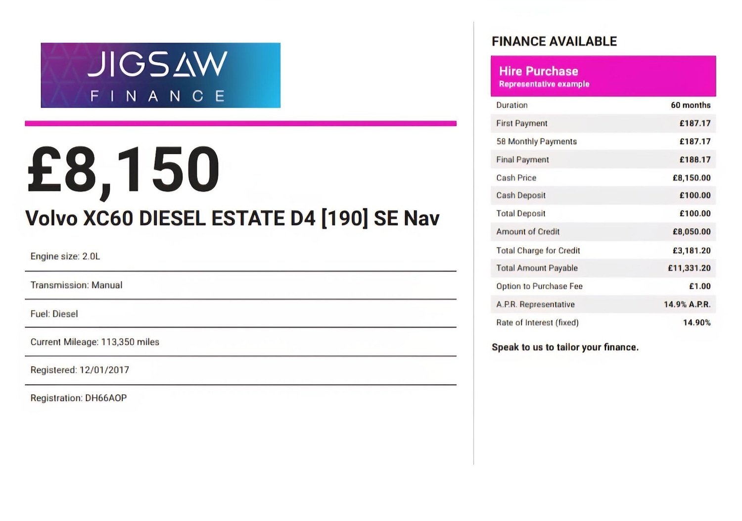 Used Volvo XC60 2017 for sale - 77982233: Photo 3