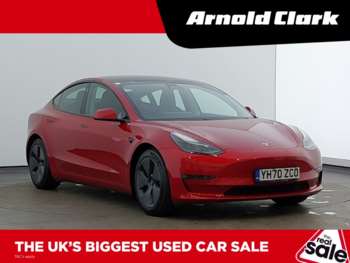 used red tesla model 3