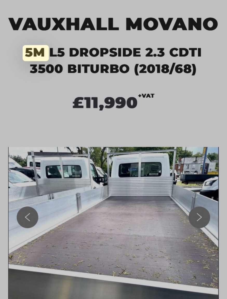 Used Vauxhall Movano 2018 for sale - 76170450: Photo 2