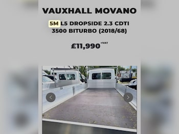 Used Vauxhall Movano 2018 for sale - 76170450: Photo 2