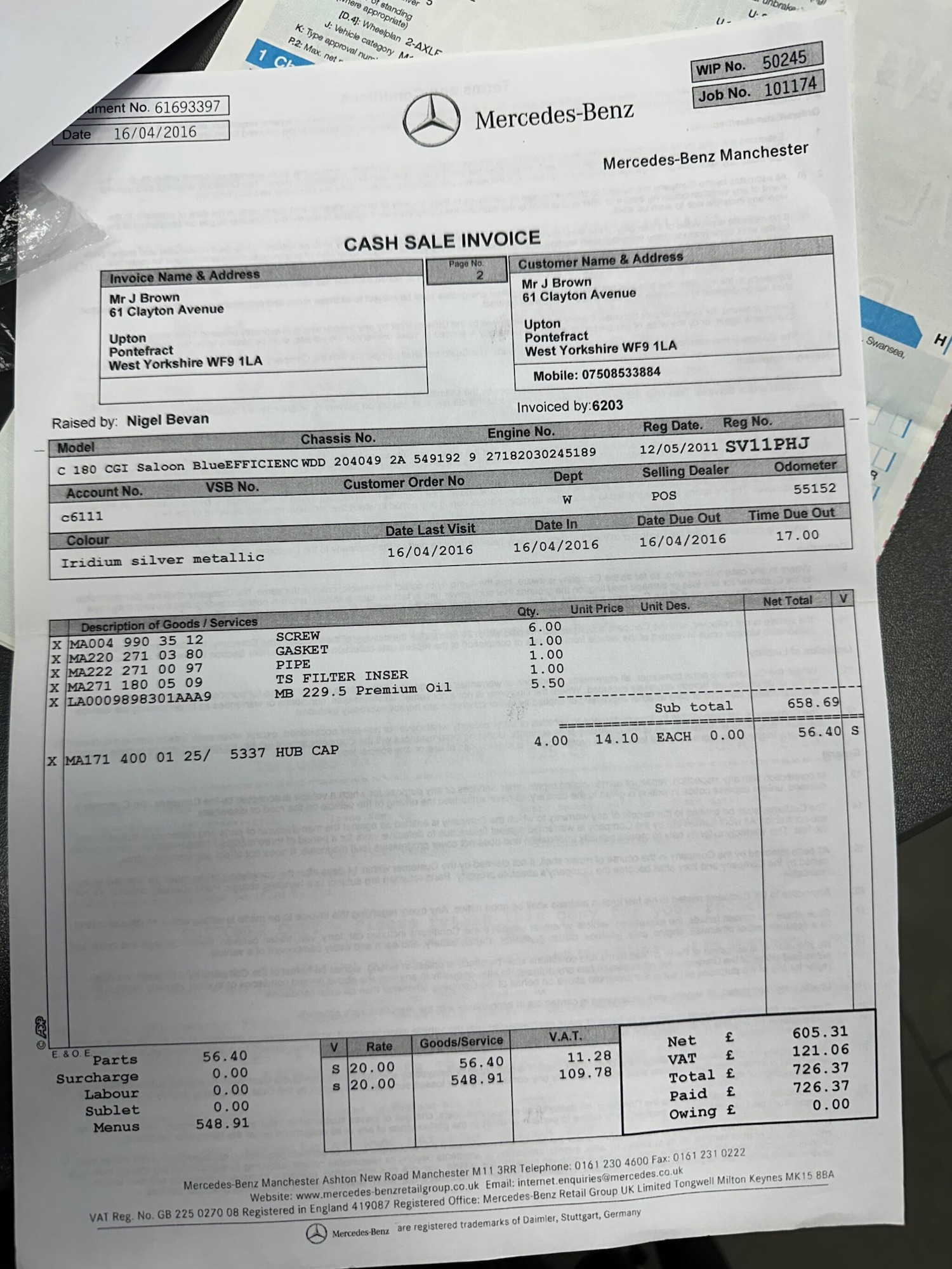 Used Mercedes-Benz C Class 2011 for sale - 77278606: Photo 15