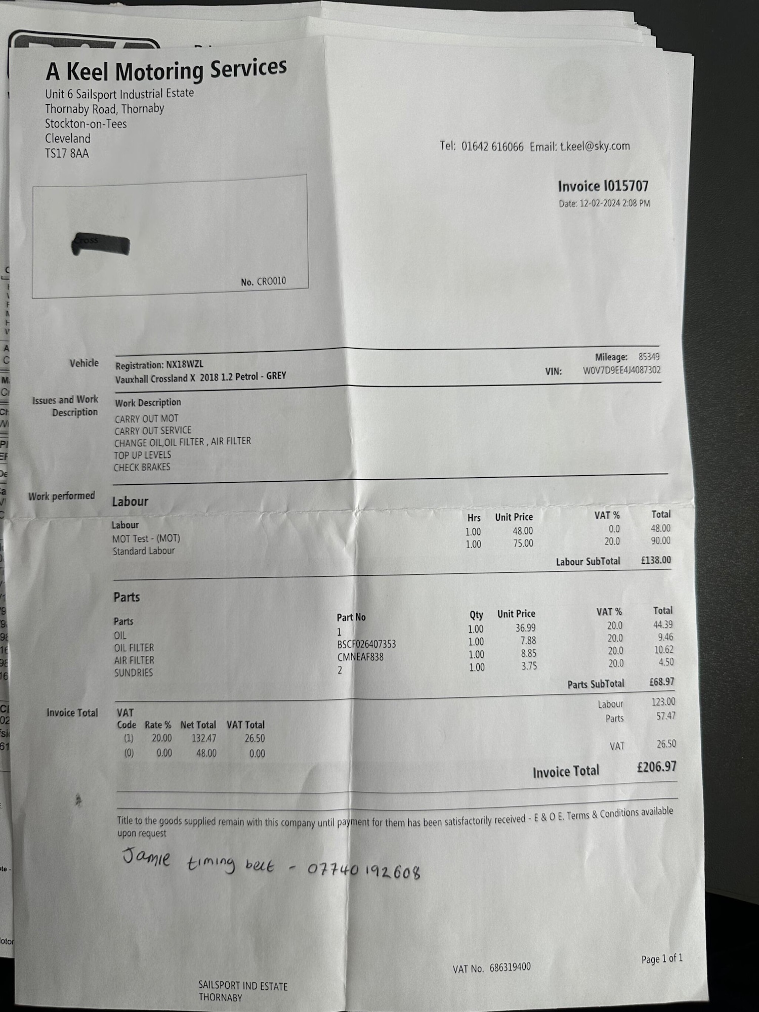 Used Vauxhall Crossland X 2018 for sale - 78205208: Photo 48