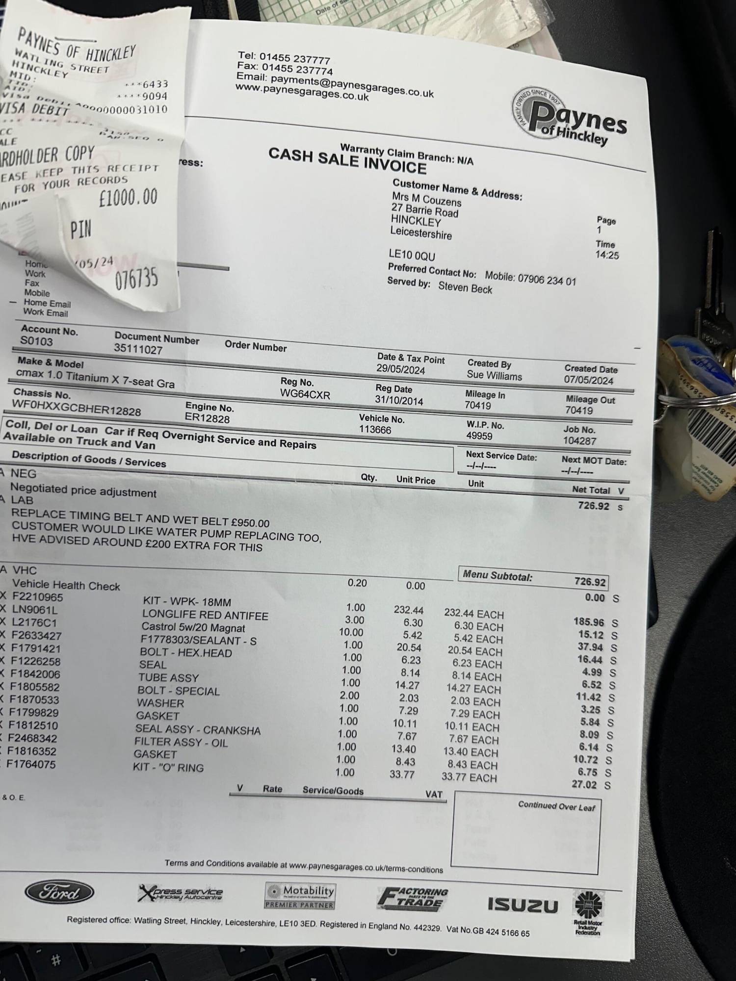 Used Ford Grand C-Max for sale - 78007668: Photo 30