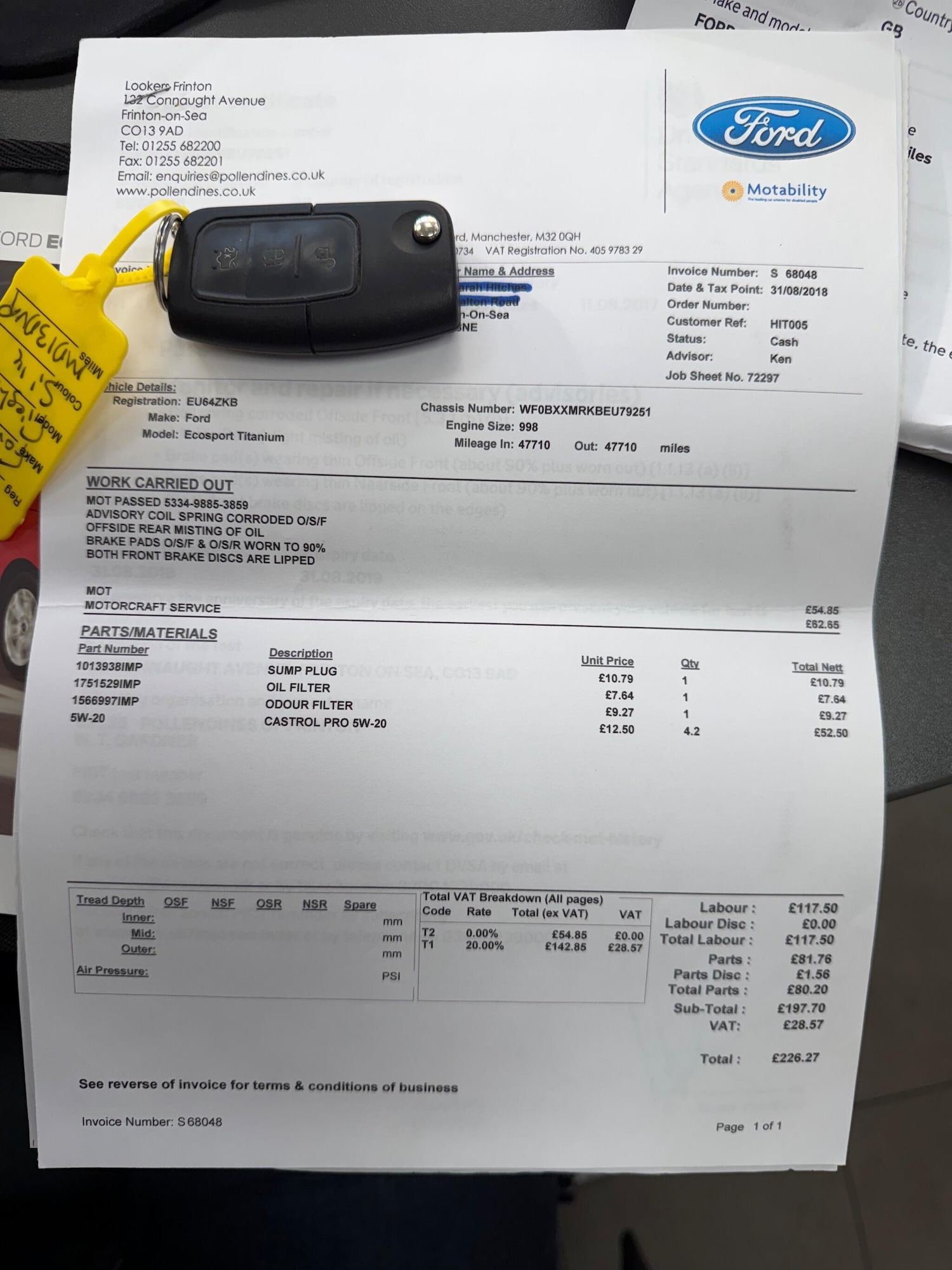 Used Ford Ecosport 2014 for sale - 76996345: Photo 40