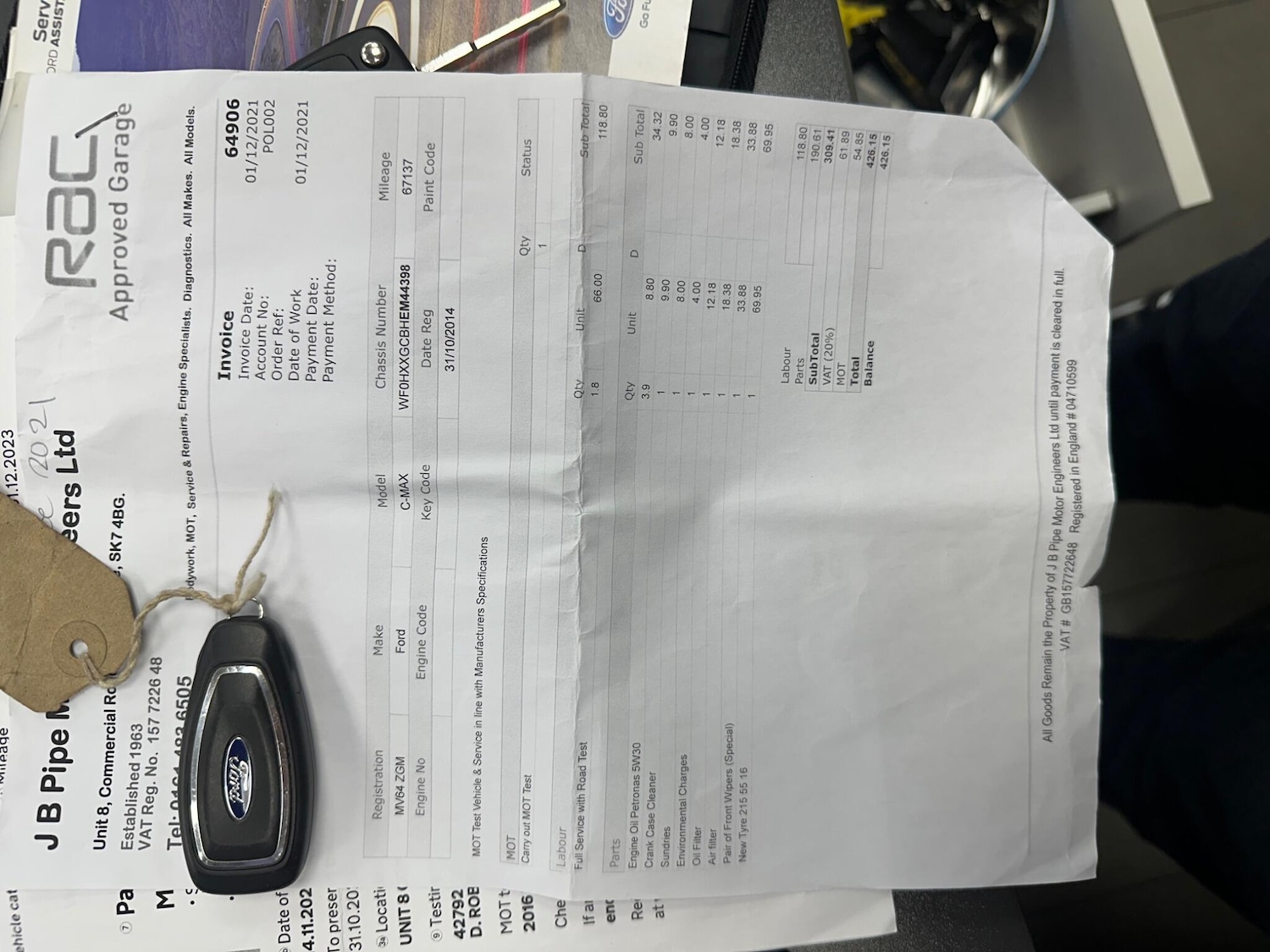 Used Ford Grand C-Max 2014 for sale - 76824046: Photo 18