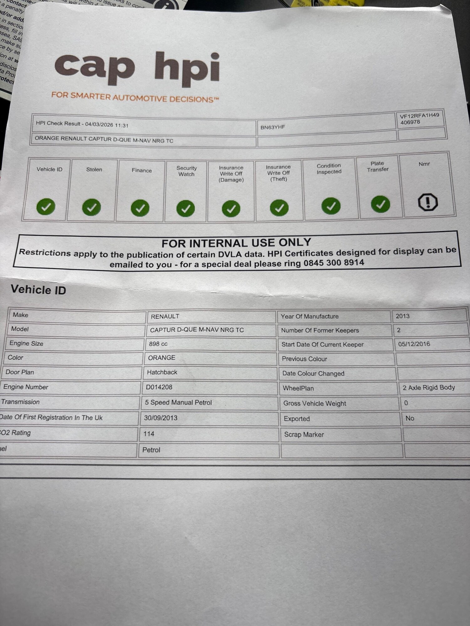 Used Renault Captur 2013 for sale - 78072482: Photo 11