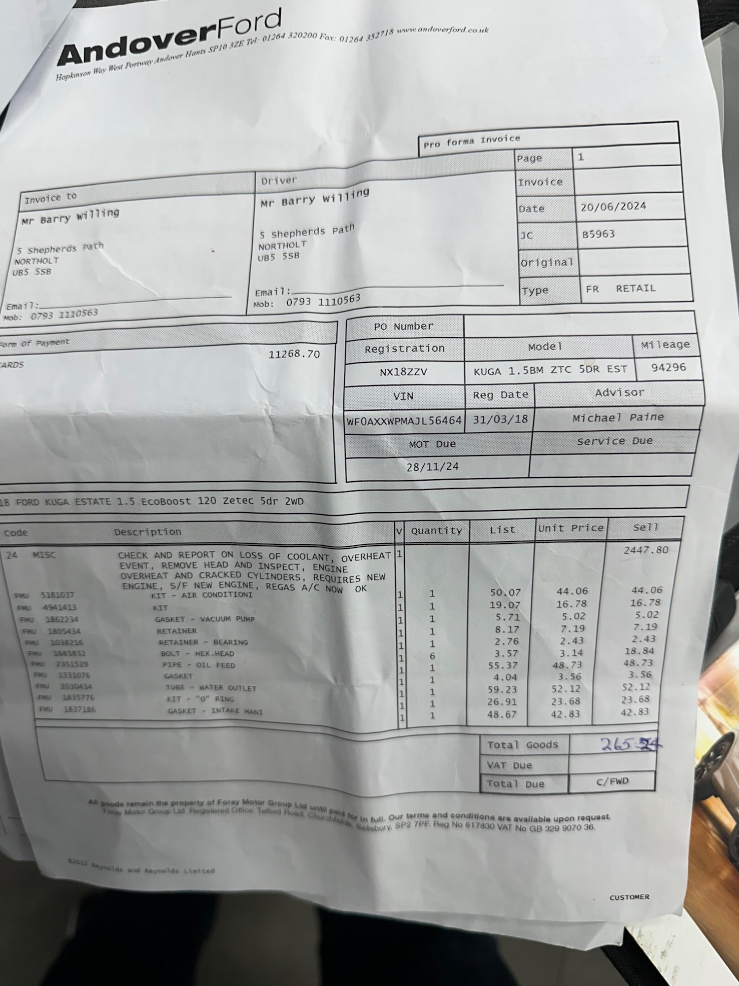 Used Ford Kuga 2018 for sale - 76592200: Photo 53