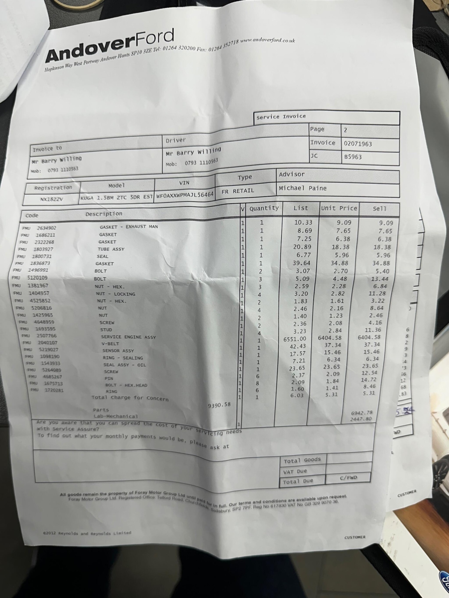 Used Ford Kuga 2018 for sale - 76592200: Photo 55