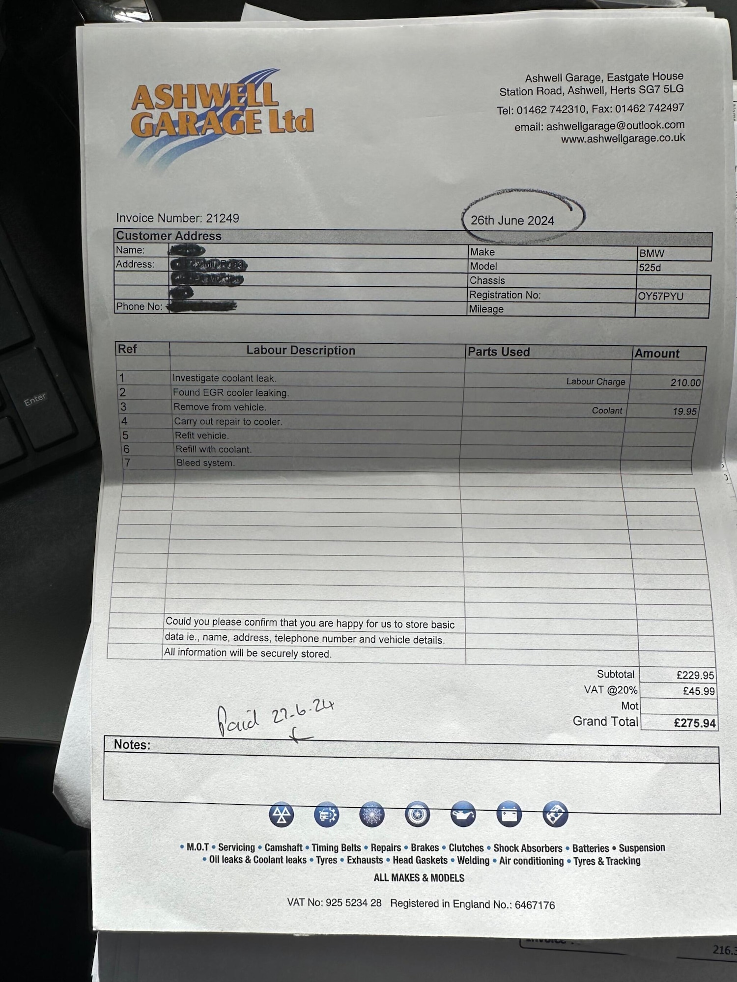 Used BMW 5 Series 2007 for sale - 77637832: Photo 34