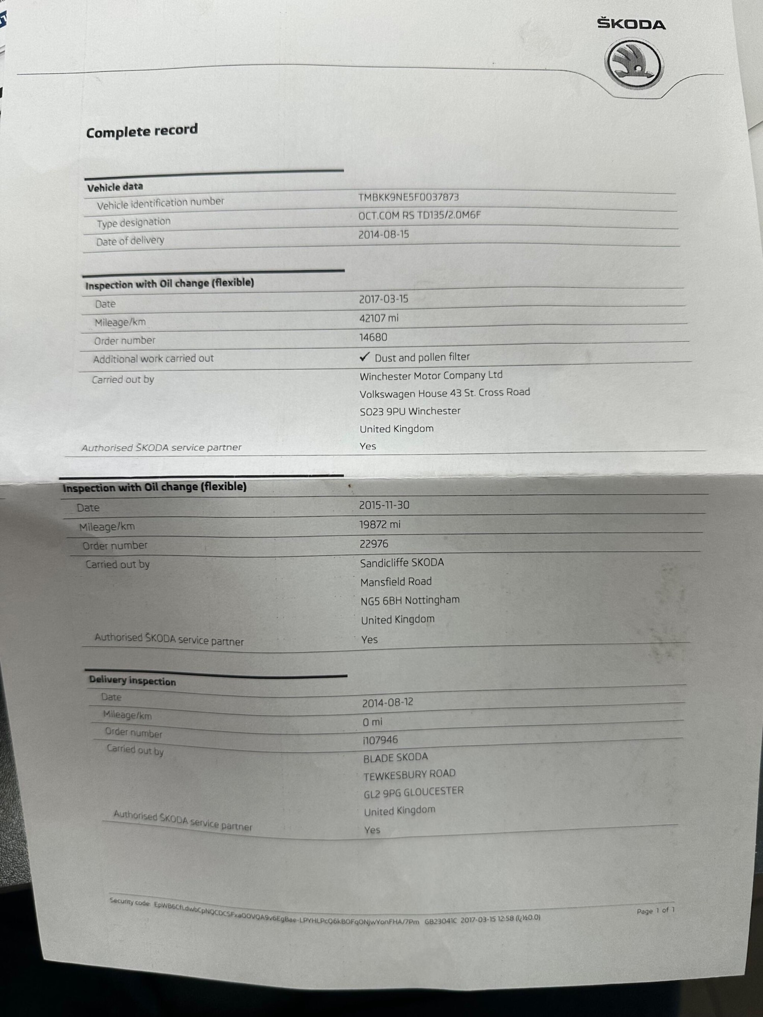 Used Skoda Octavia 2014 for sale - 76759517: Photo 26