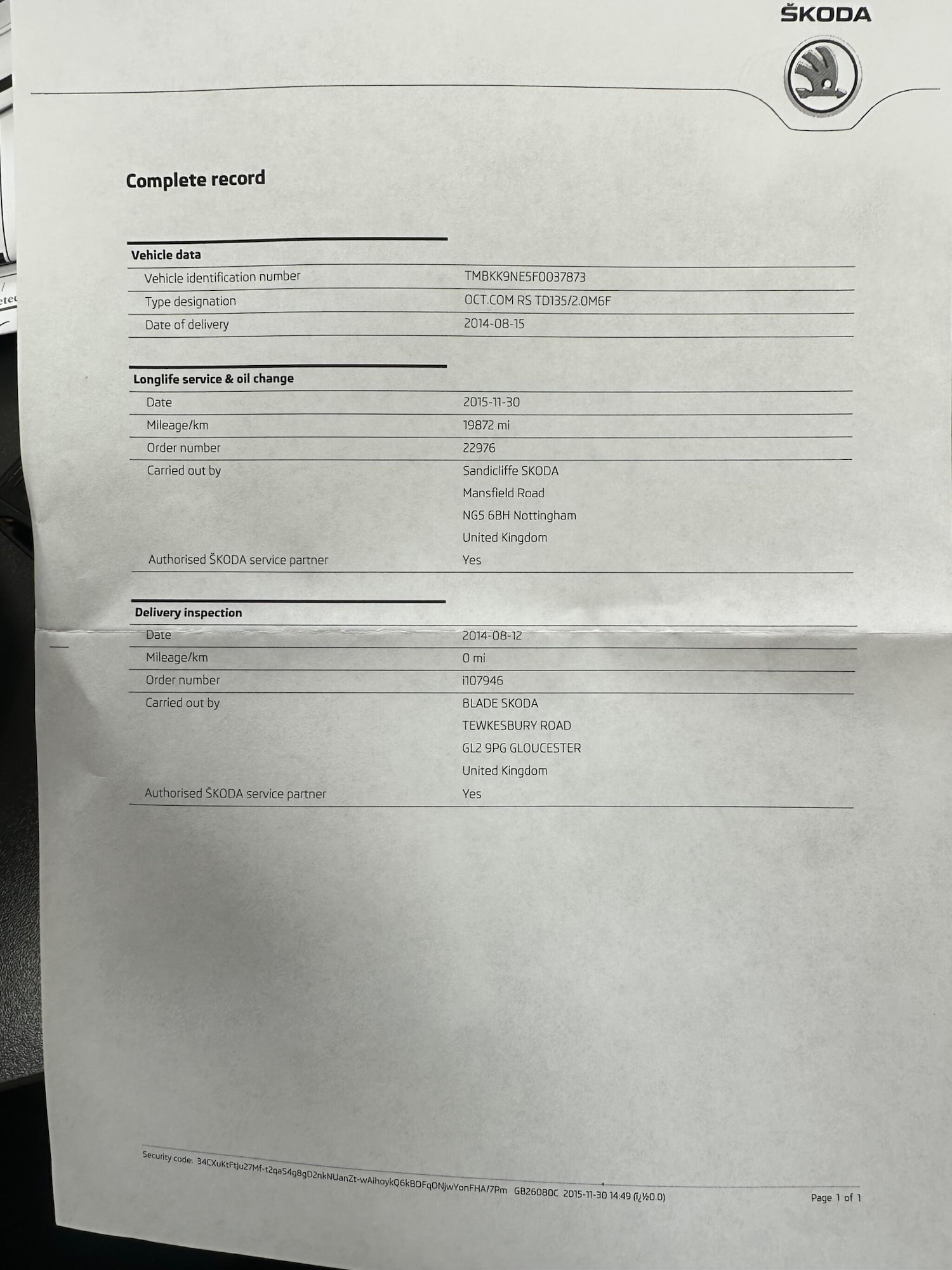 Used Skoda Octavia 2014 for sale - 76759517: Photo 27