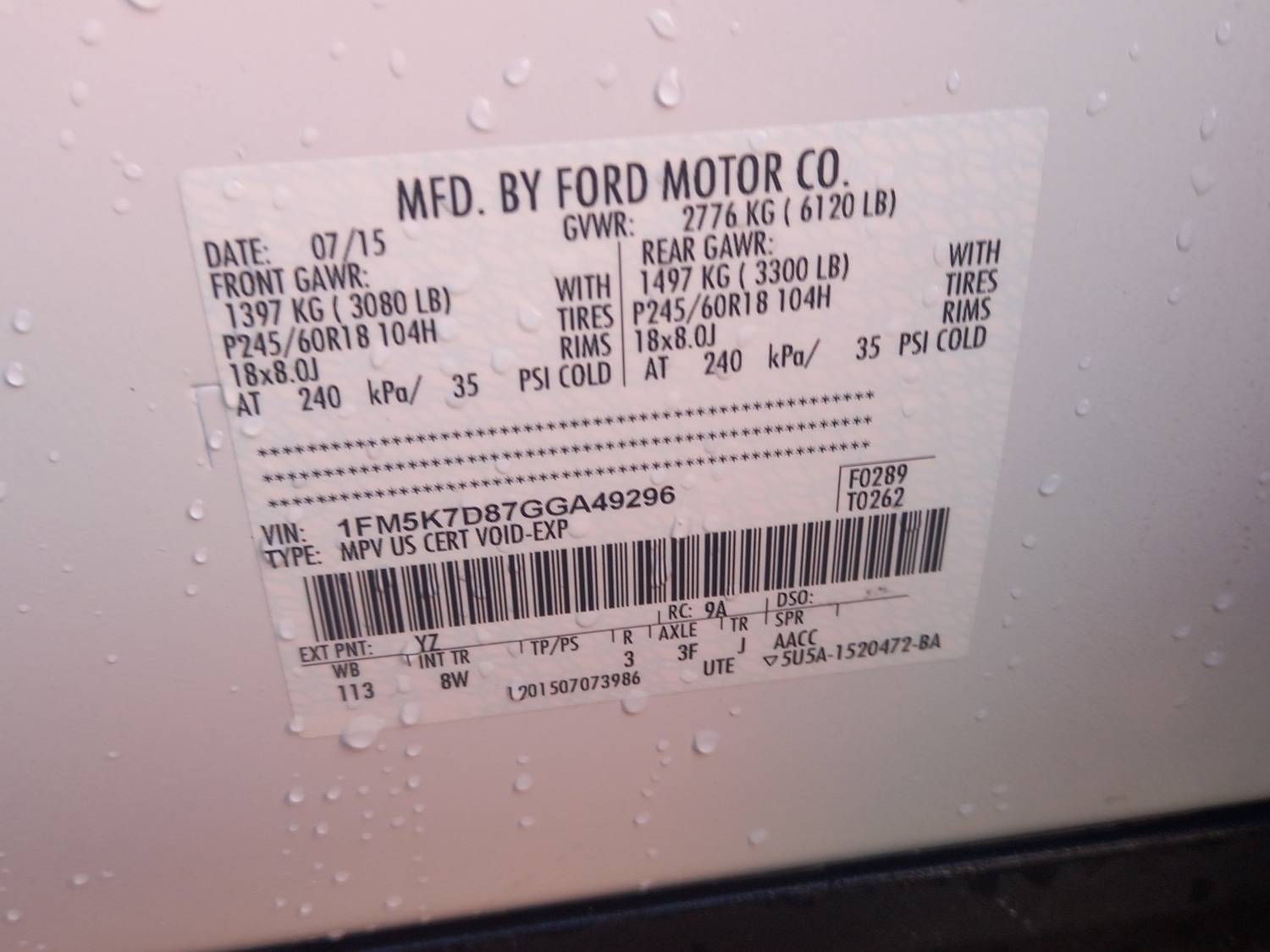 Used Ford Explorer 2017 for sale - 77636987: Photo 65