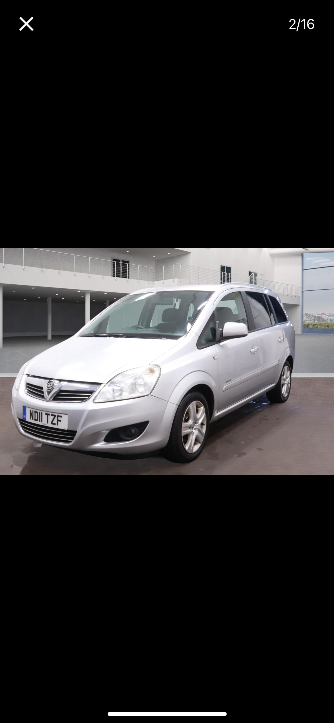 Used Vauxhall Zafira 2011 for sale - 77327183: Photo 2