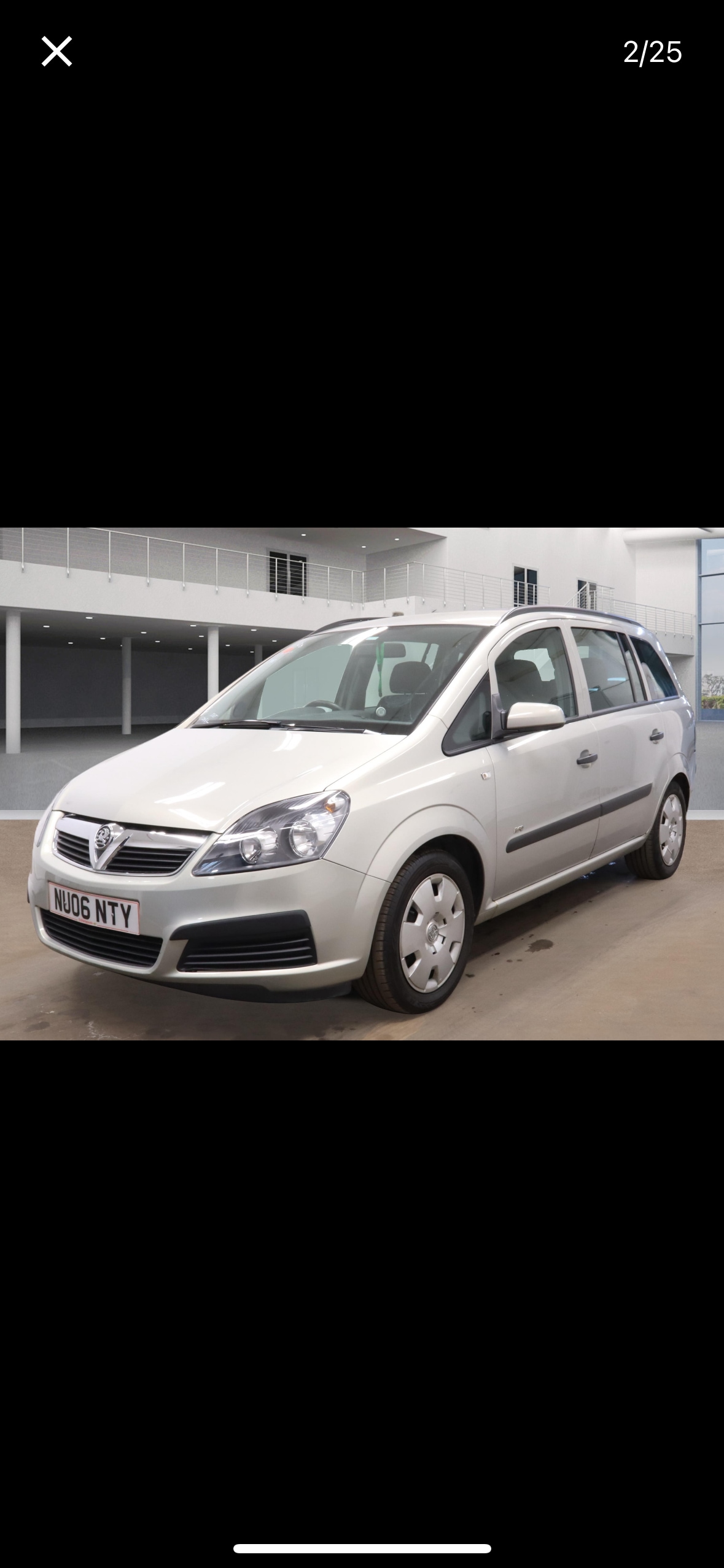 Used Vauxhall Zafira 2006 for sale - 78123369: Photo 2