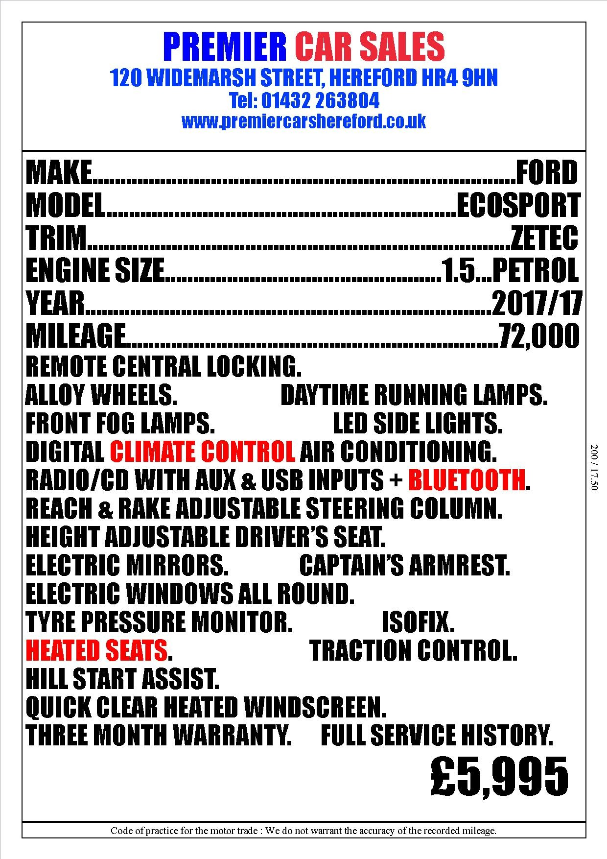 Used Ford Ecosport 2017 for sale - 76209036: Photo 4