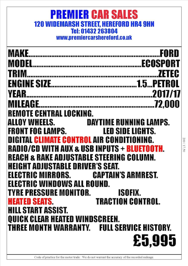 Used Ford Ecosport 2017 for sale - 76209036: Photo 4