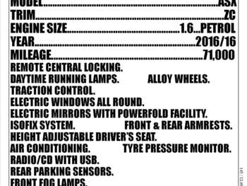 2016 (16) - 1.6 ZC 5dr
