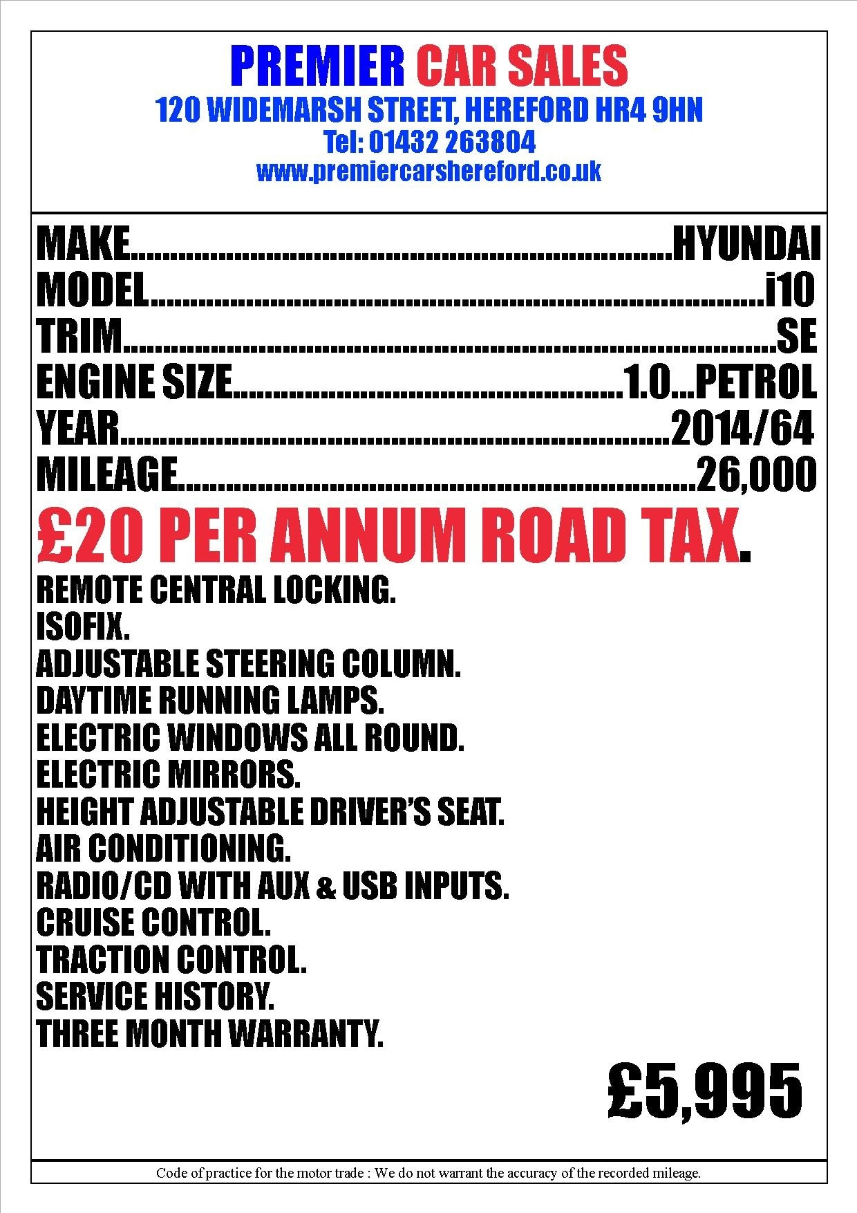 Used Hyundai i10 2014 for sale - 76116694: Photo 4