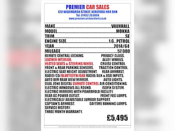Used Vauxhall Mokka 2014 for sale - 76143344: Photo