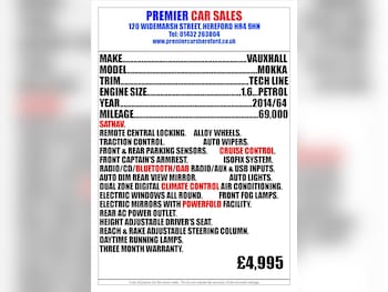 2014 (64) - 1.6i Tech Line 5dr