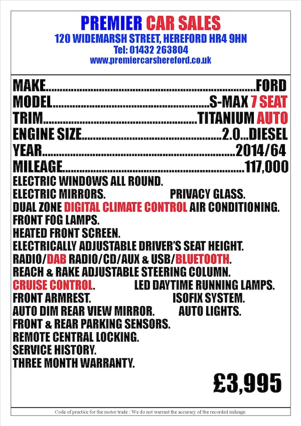 Used Ford S-Max 2014 for sale - 76253631: Photo 4