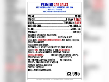 Used Ford S-Max 2014 for sale - 76253631: Photo 4