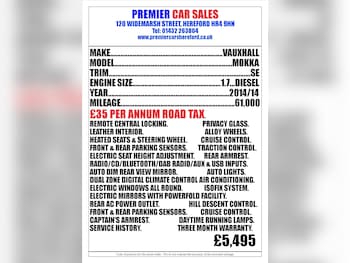 Used Vauxhall Mokka 2014 for sale - 75874603: Photo