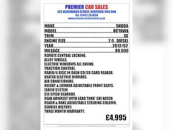 2012 (62) - 2.0 TDI CR SE 5dr