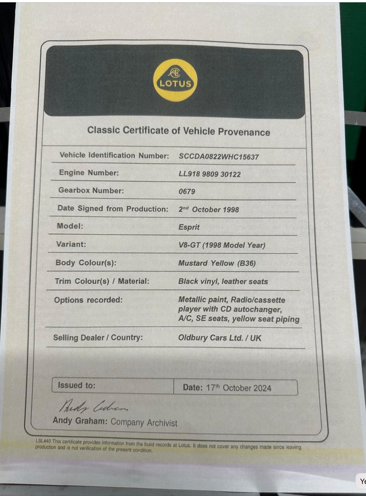 Vehicle 20