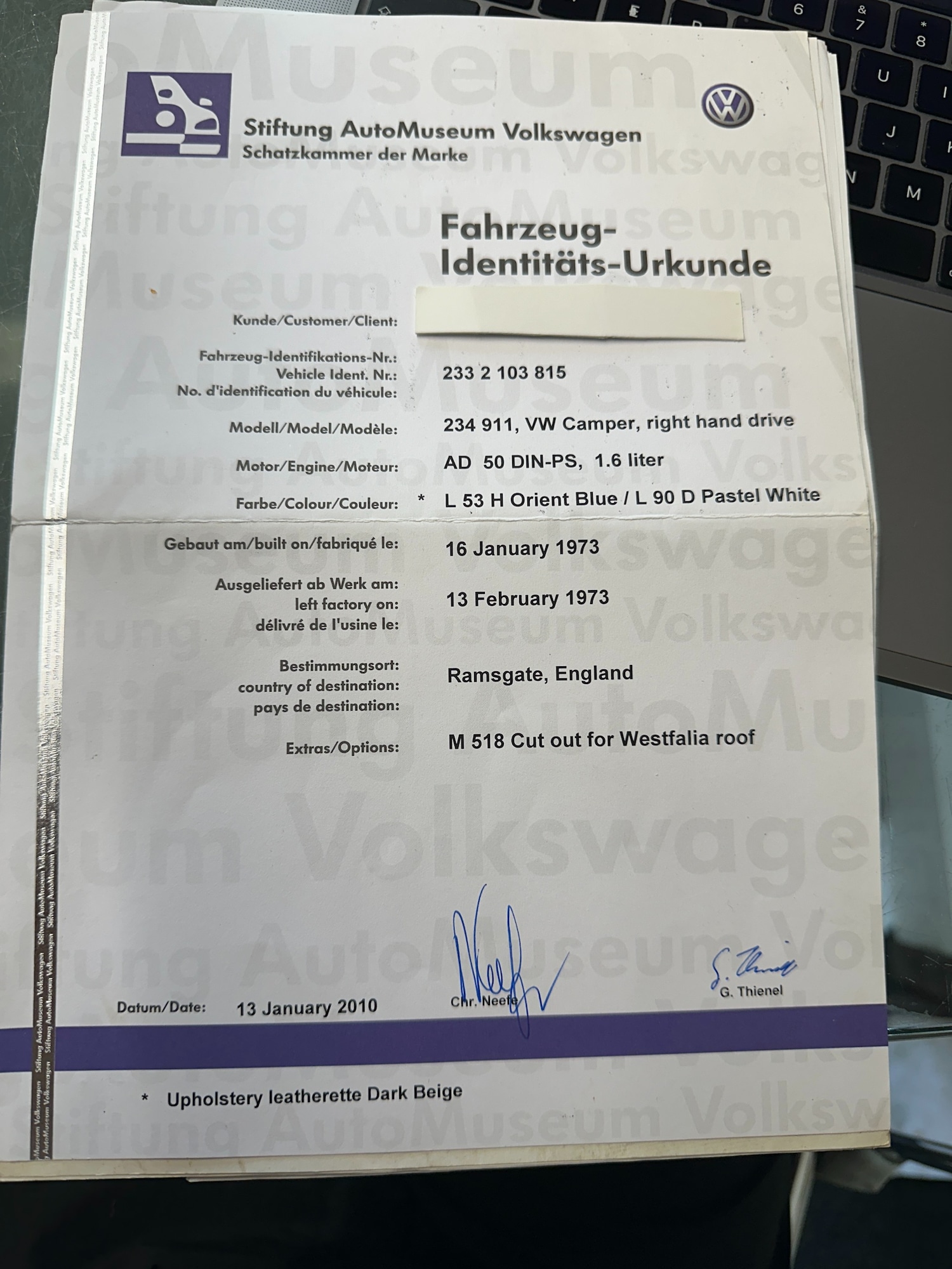 Used Volkswagen Campervan 1973 for sale - 76232695: Photo 23