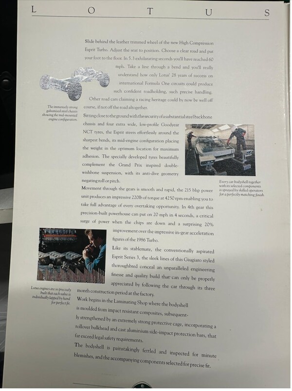 Used Lotus Esprit 1986 for sale - 72380164: Photo 27
