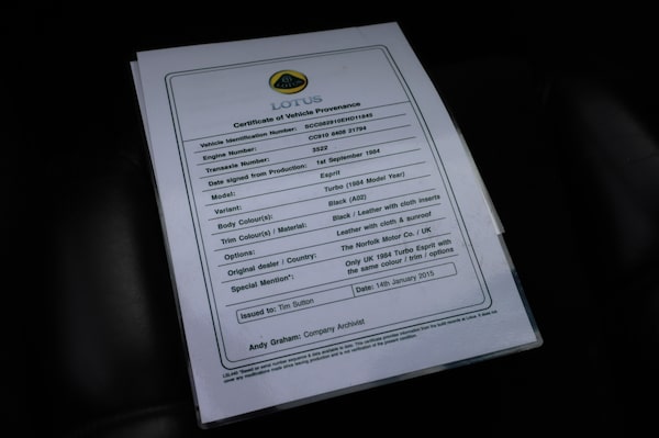 Used Lotus Esprit 1984 for sale - 74579914: Photo 17