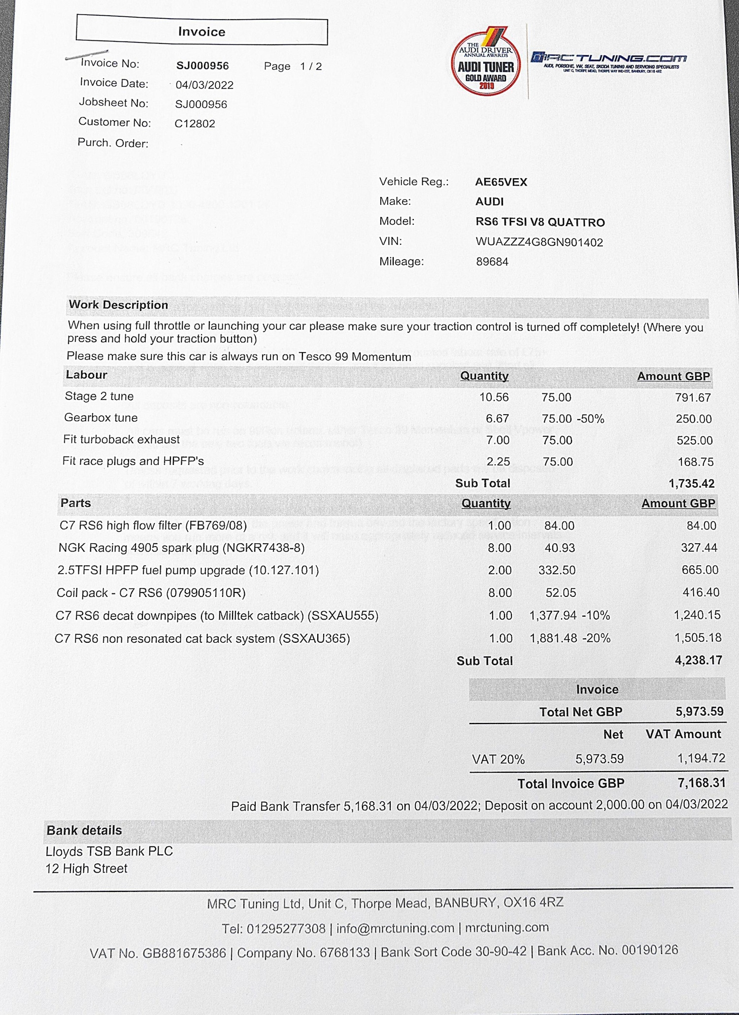 Used Audi RS6 2015 for sale - 76549782: Photo 92