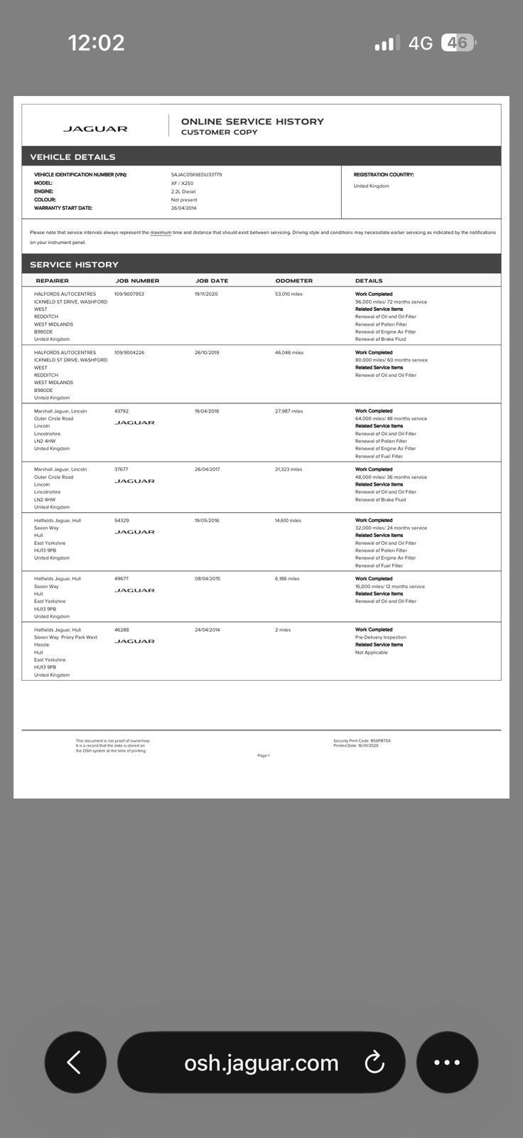 Used Jaguar XF 2014 for sale - 77455375: Photo 48