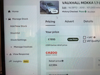 Used Vauxhall Mokka 2013 for sale - 78974426: Photo