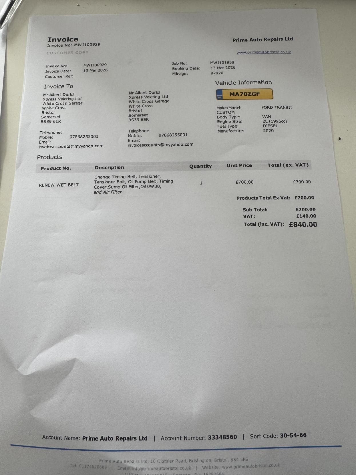 Used Ford Transit Custom 2020 for sale - 77959441: Photo 5