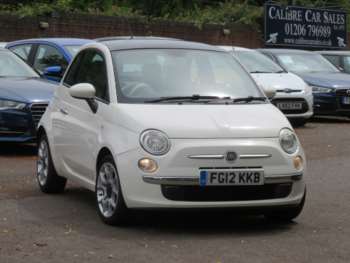 2012 (12) - 2012 Fiat 500 1.2 Lounge 3dr [S/S] Bianco White ULEZ *Pan Roof, £35 Tax*