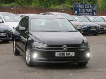 2018 (18) - 2018 Volkswagen Polo 1.0 SE 5dr Black Manual Petrol ULEZ *1 Owner, FSH*