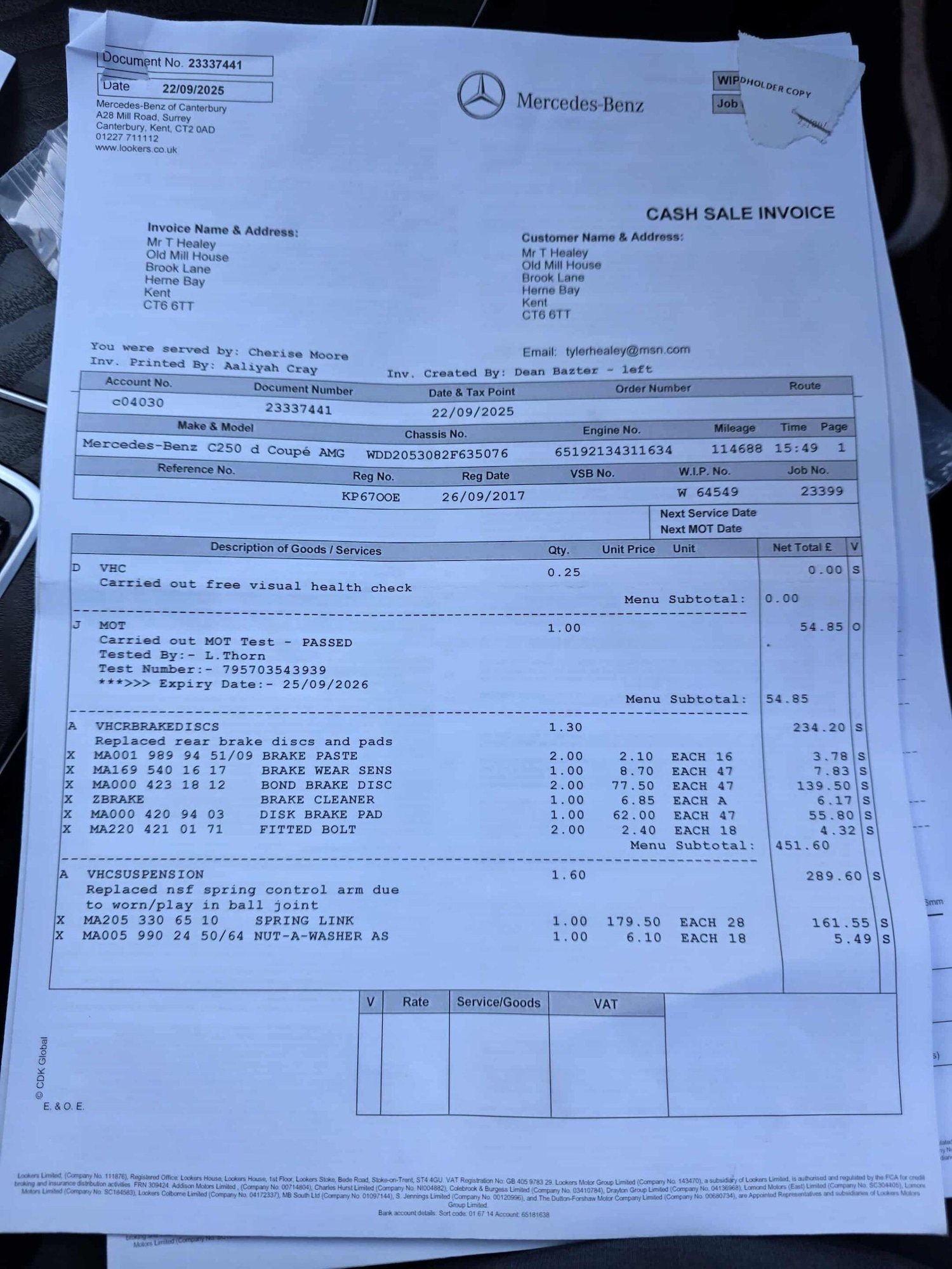 Used Mercedes-Benz C Class 2017 for sale - 76786480: Photo 34