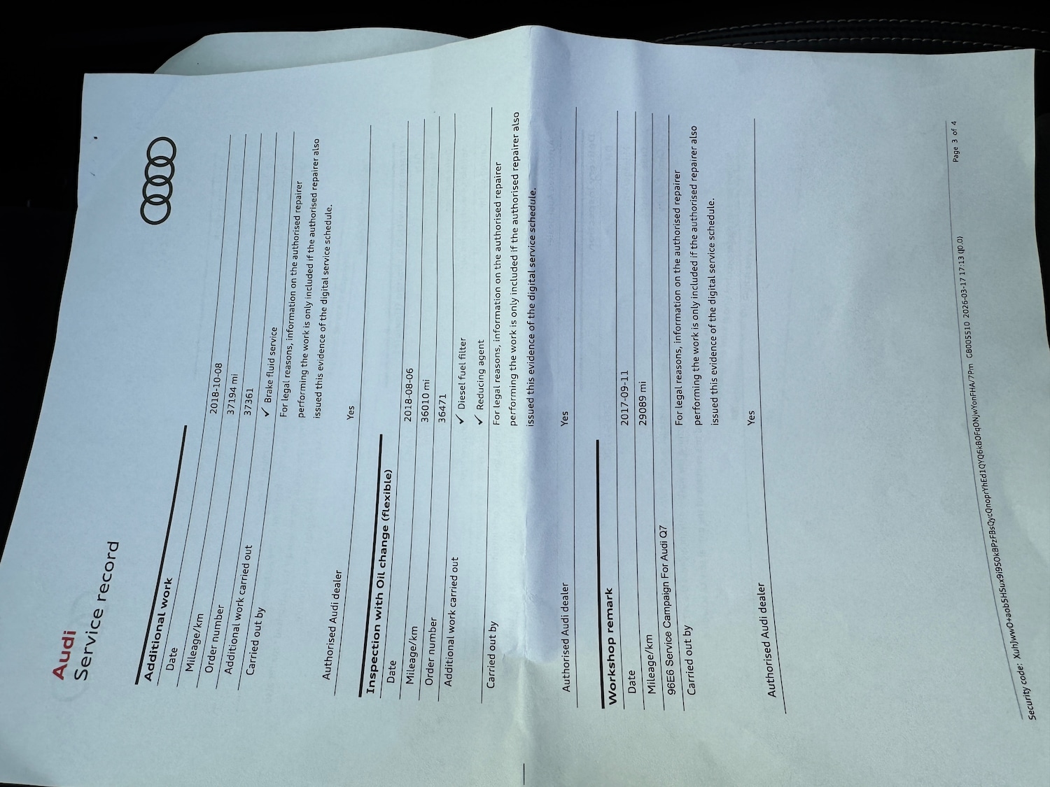 Used Audi Q7 2015 for sale - 78029107: Photo 44